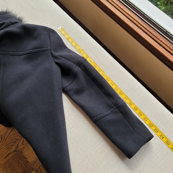 New! J CREW sz 10P 10 Petite Chateau Parka Italian Stadium Wool Black NWT - Picture 10 of 14